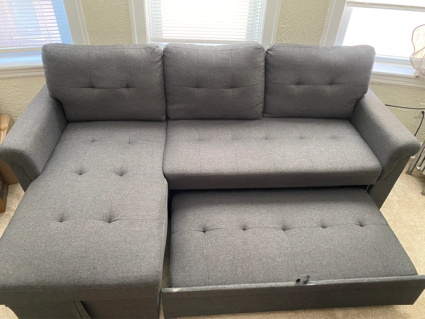 Convertible Sectional Sleeper Sofa Bed - photo 3