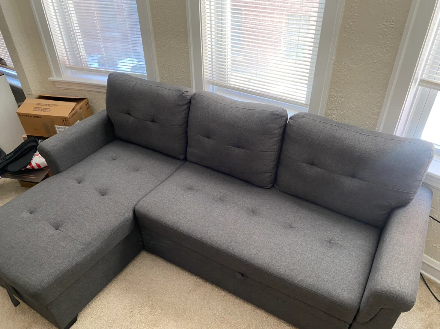 Convertible Sectional Sleeper Sofa Bed - photo 4