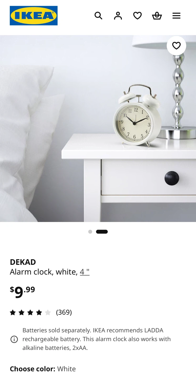 Alarm clock IKEA Dekad - photo 2