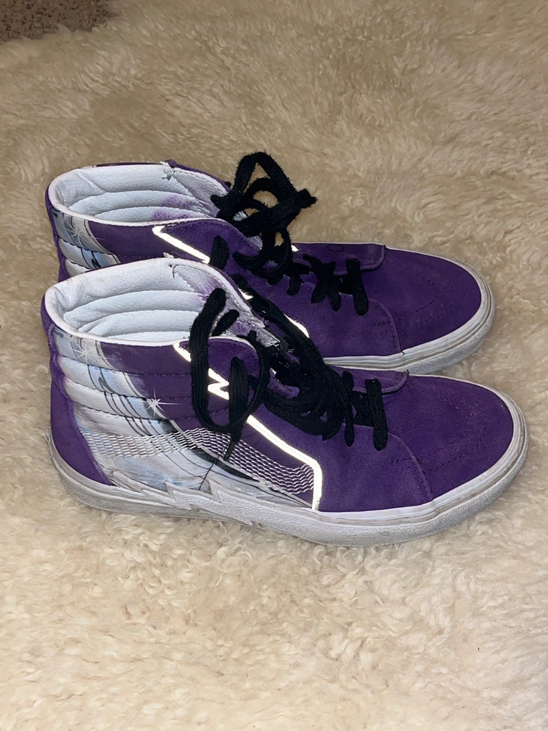 Vans Sk8-Hi Purple Suede High Top Sneakers - photo 2