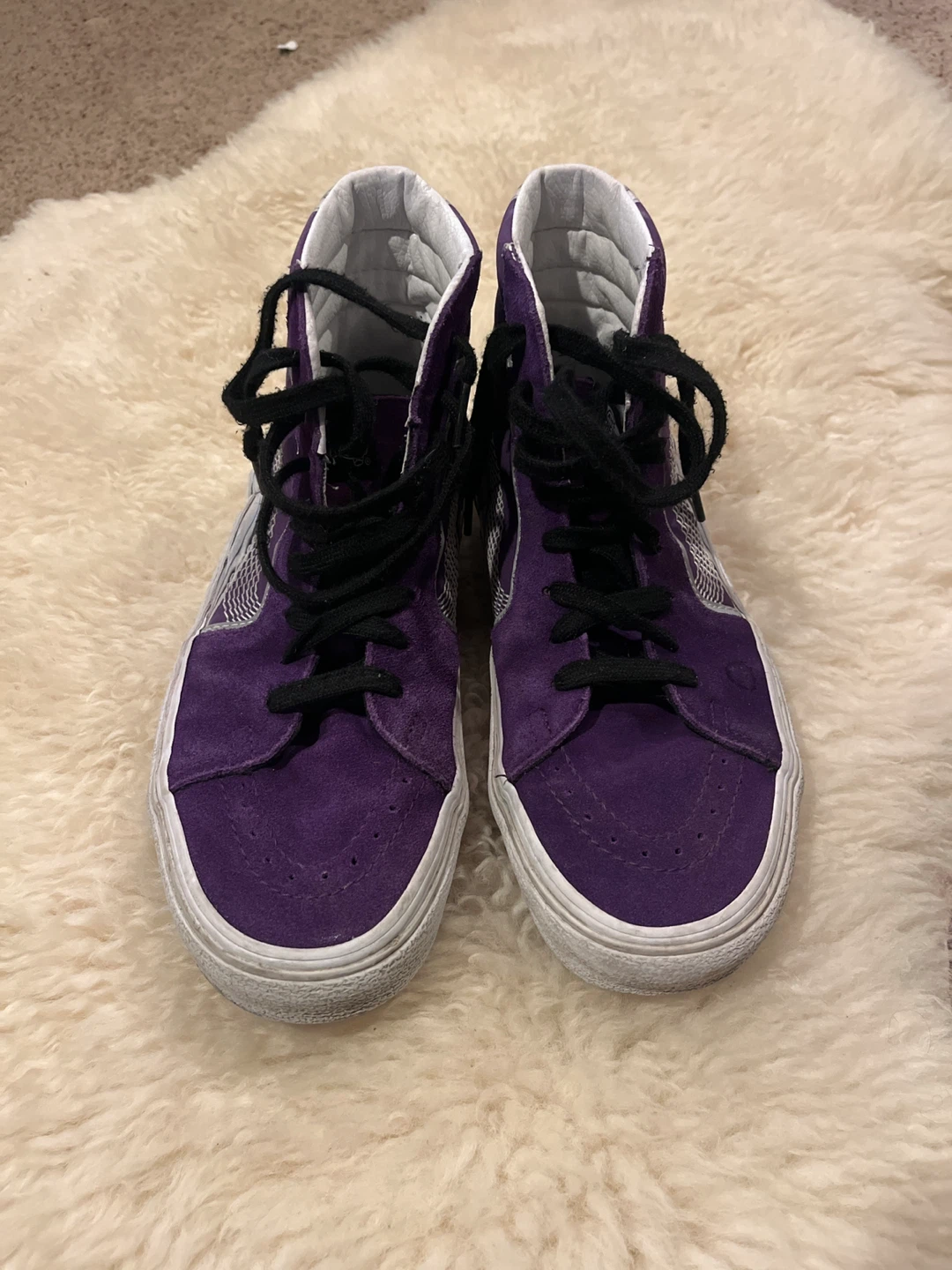 Vans Sk8-Hi Purple Suede High Top Sneakers