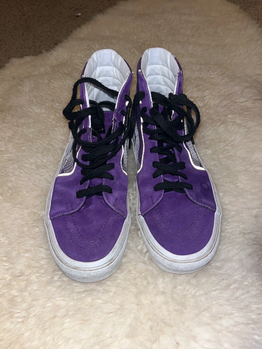 Vans Sk8-Hi Purple Suede High Top Sneakers - photo 3