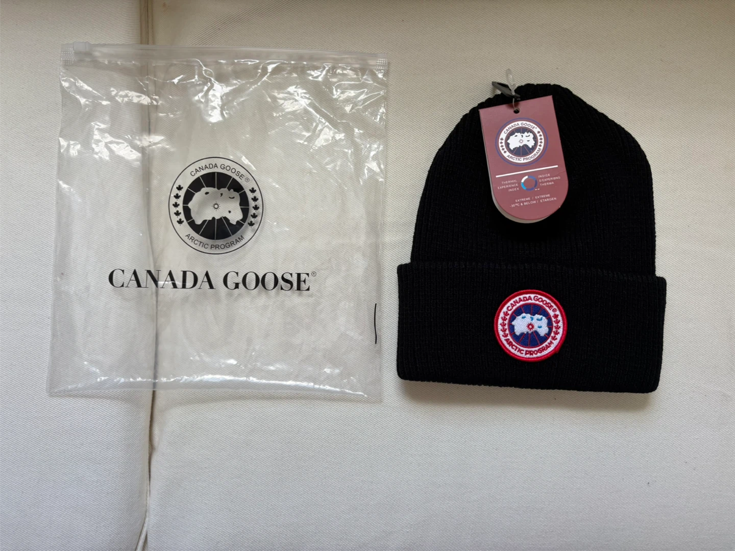 New Canada Goose Arctic Program Beanie Hat - Black