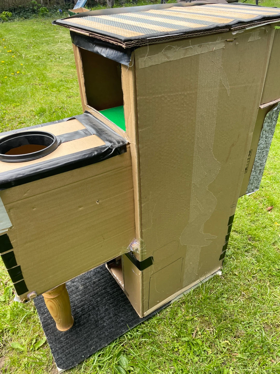 DIY Cardboard Cat Condo Structure - photo 3