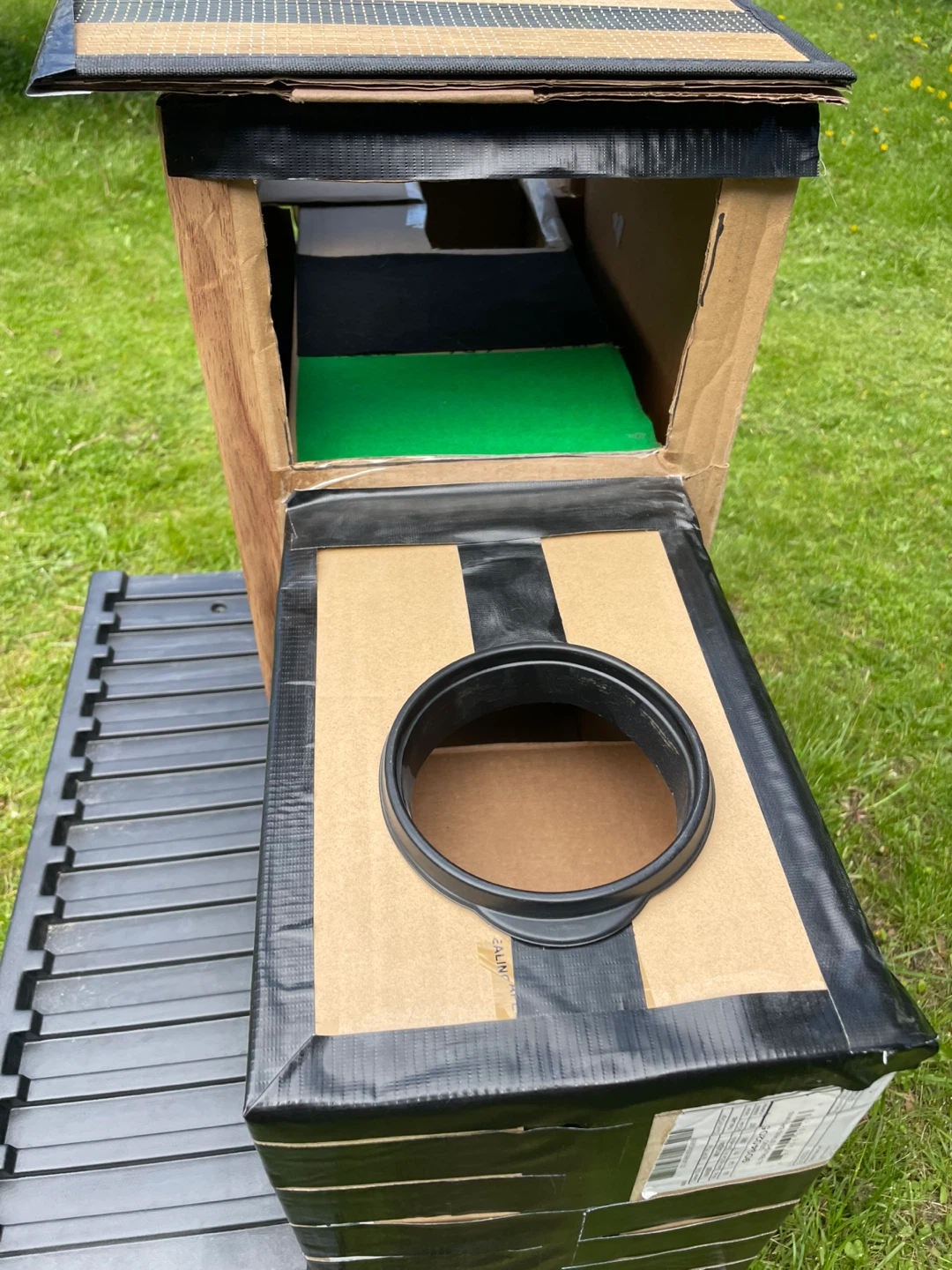 DIY Cardboard Cat Condo Structure - photo 2