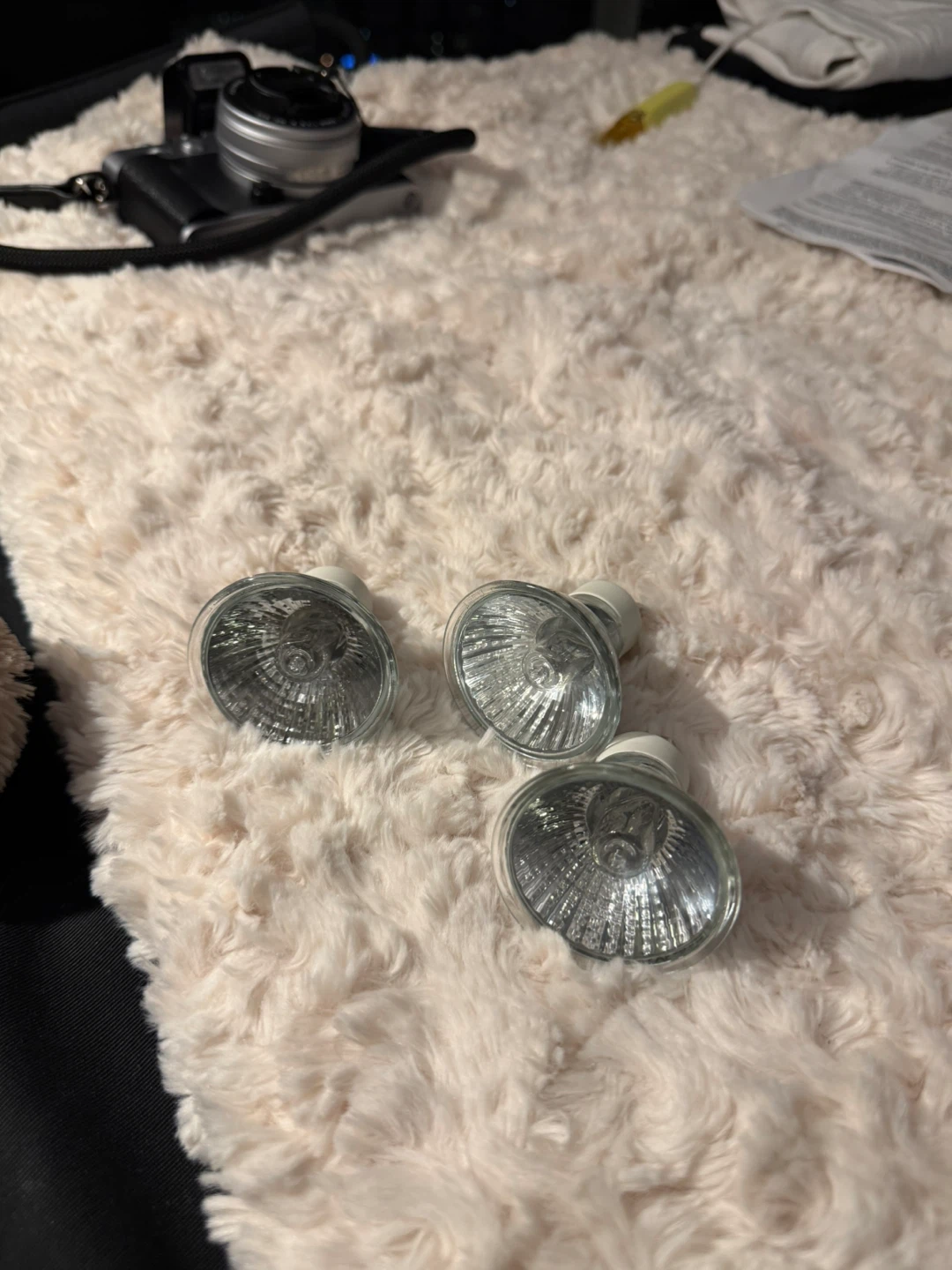 Set of 3 Spotlights GU10 bulbs (downlight bulbs - photo 3