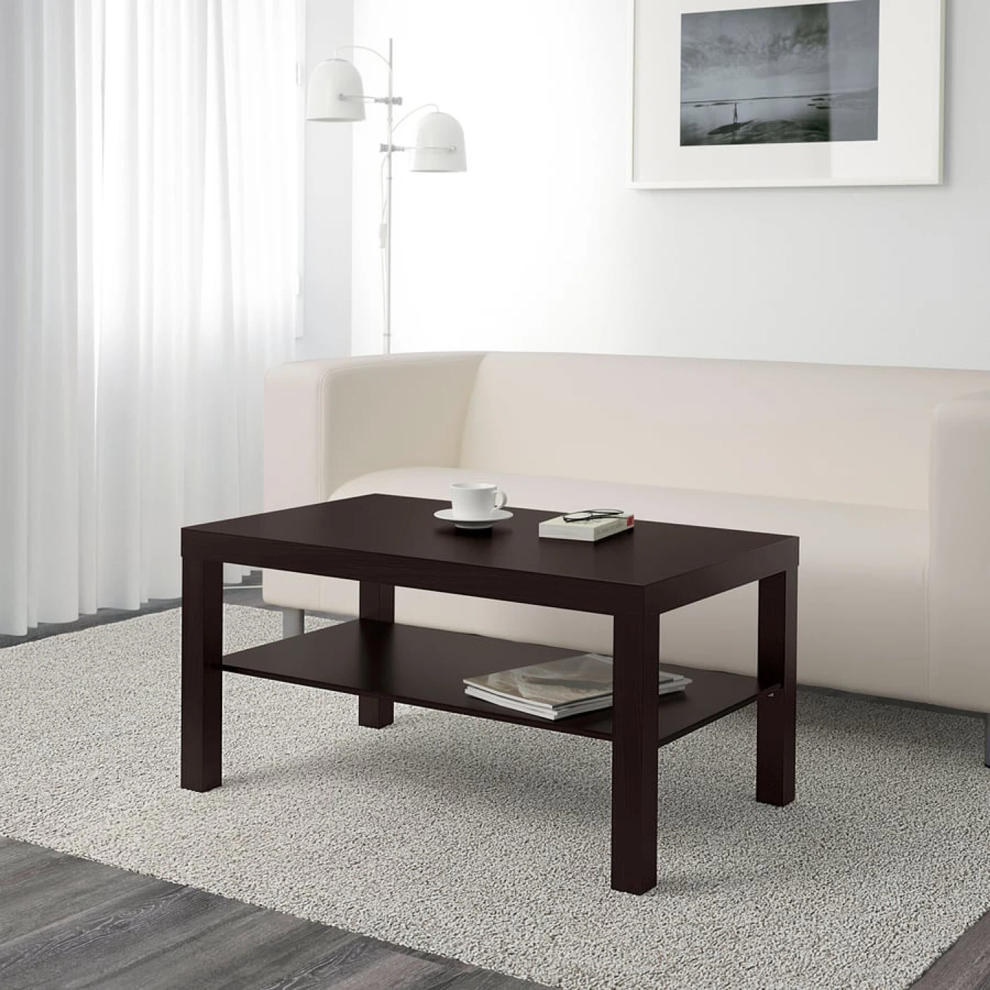 IKEA Black Coffee Table - photo 2