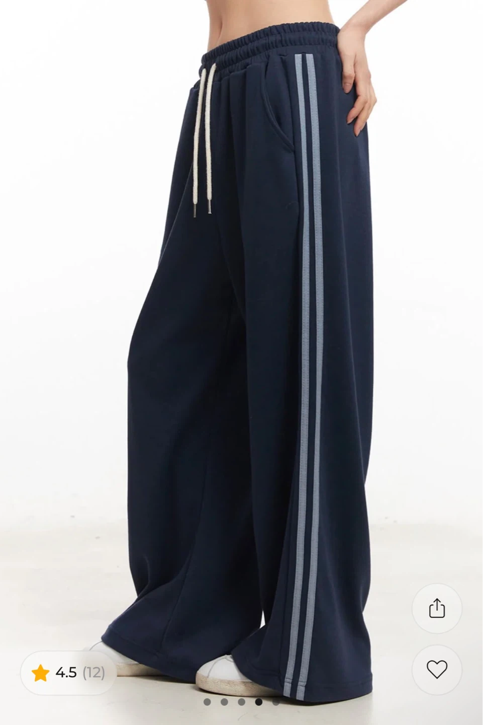 Wide-Leg Trackpants