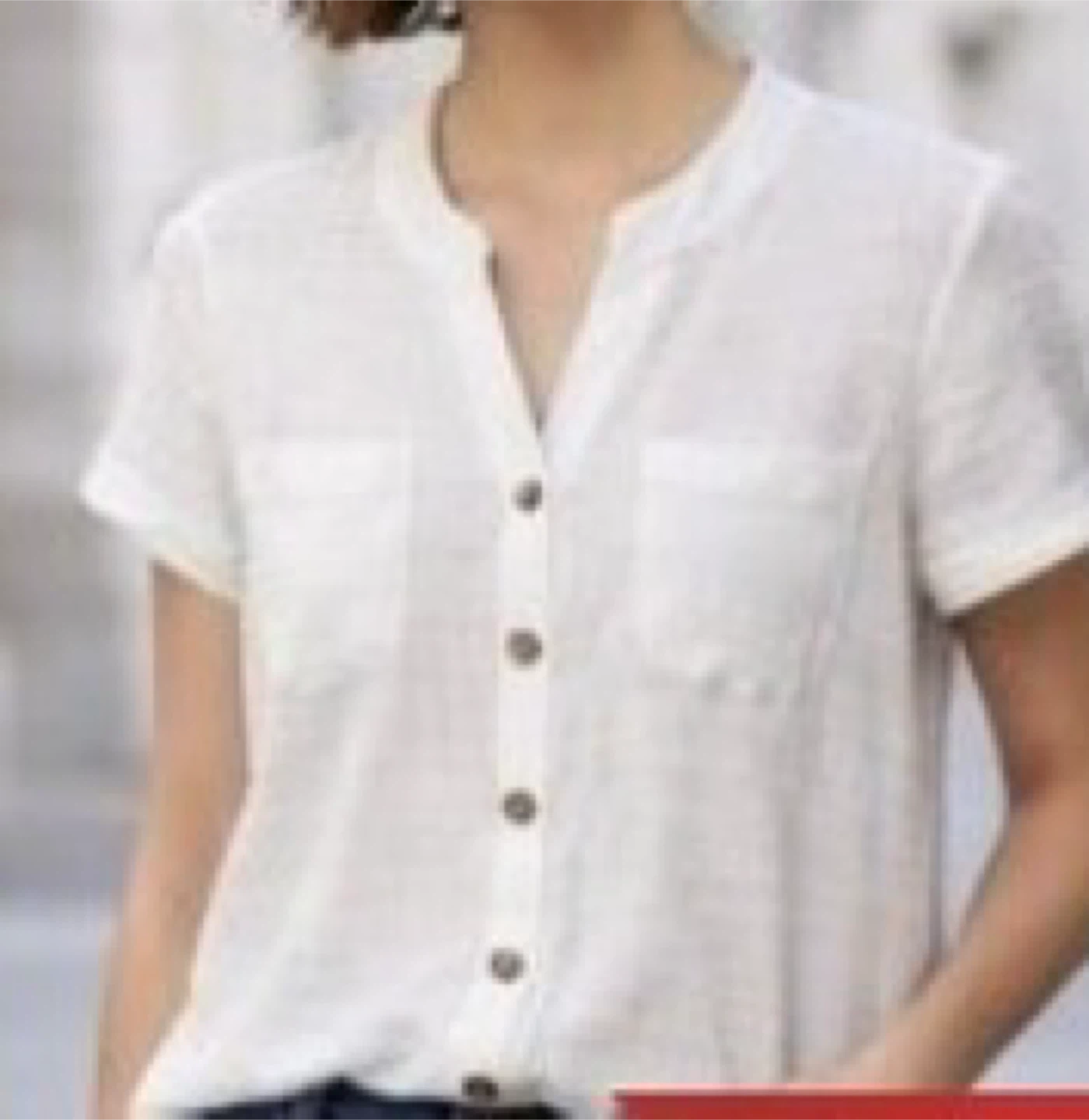 cable & gauge XL White Button-Up Shirt with Textured Fabric