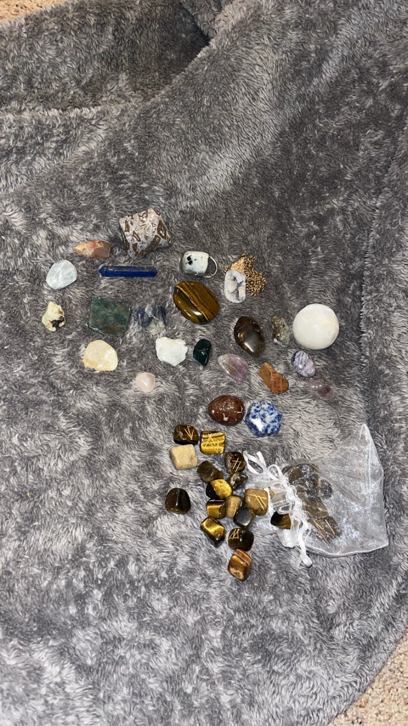 Assorted Crystals & Rune Stones