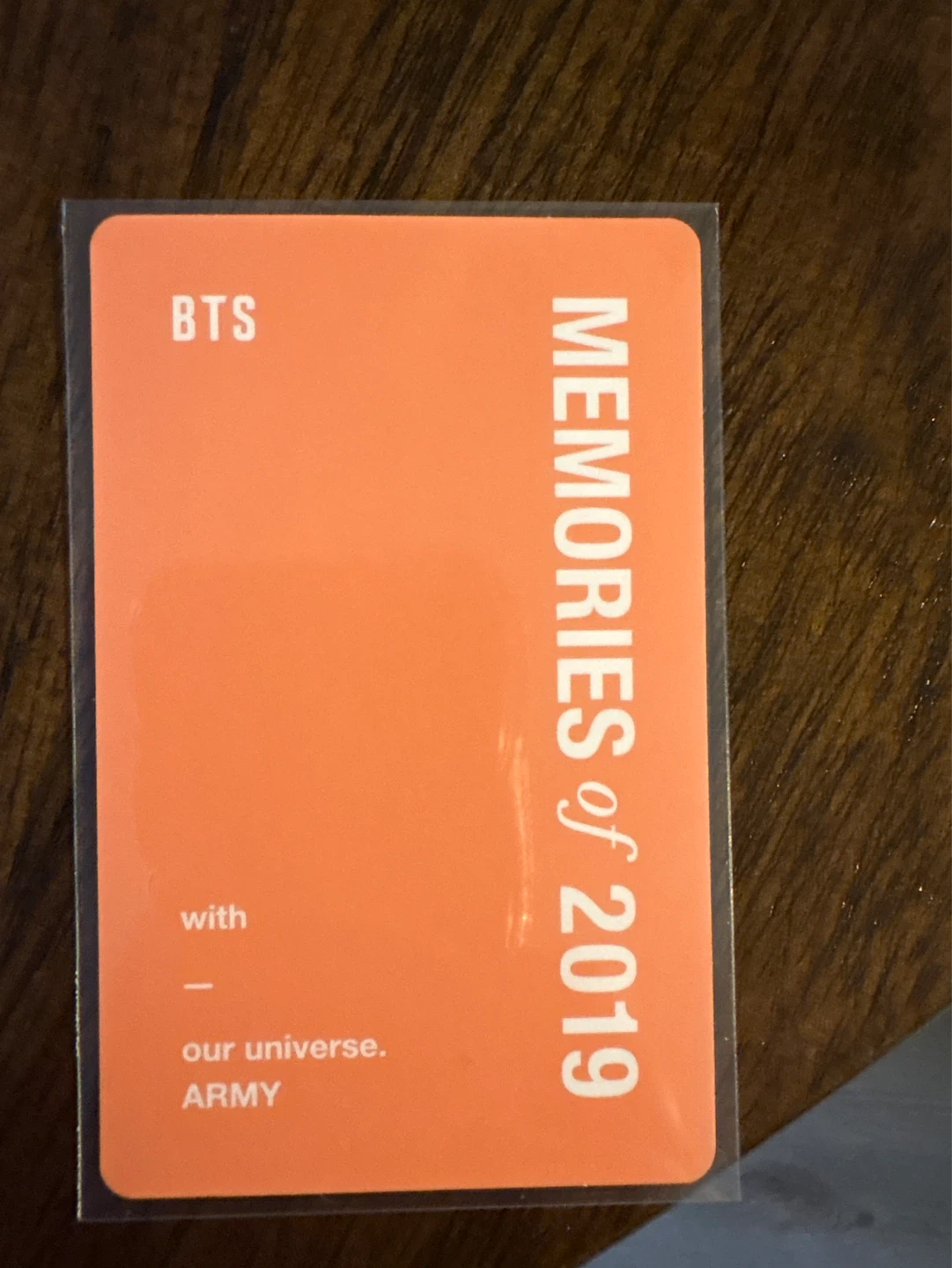BTS Jin Photocard - Memories of 2019 - photo 2