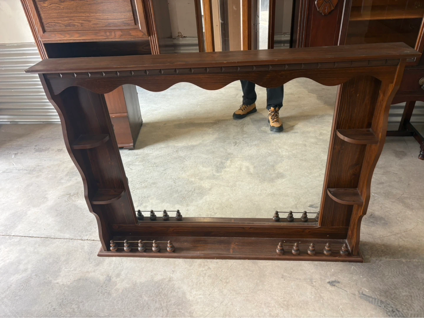 Free delivery used decorative Wooden Mirror