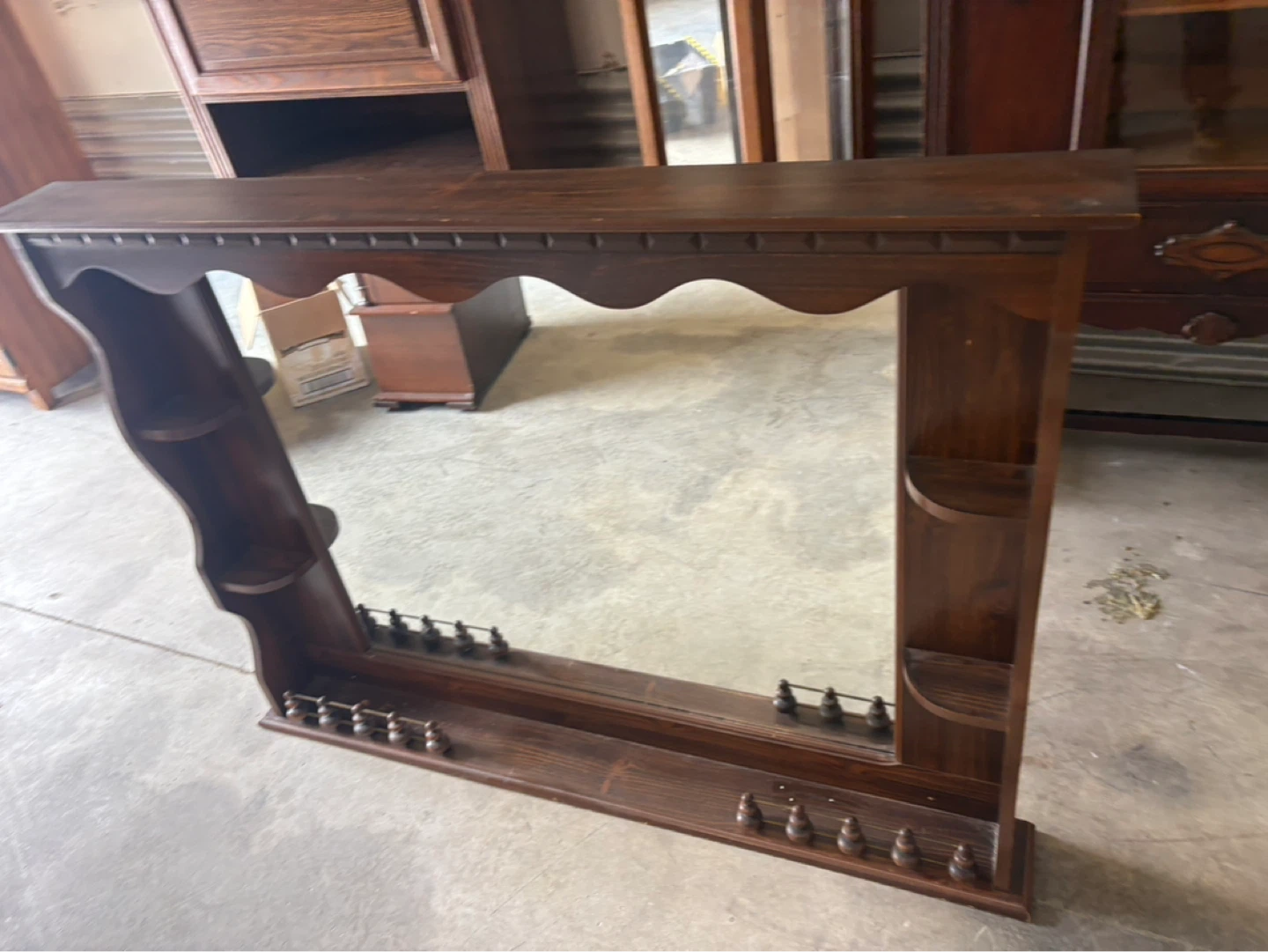 Free delivery used decorative Wooden Mirror - photo 2