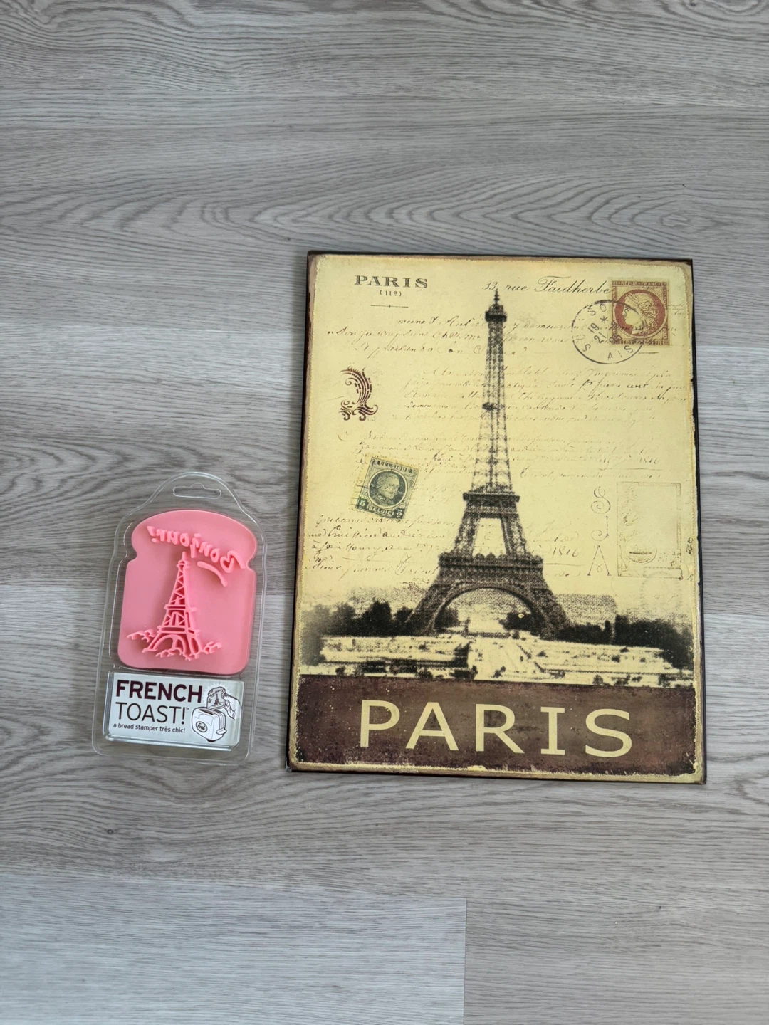Metal Paris wall art & Paris toast press
