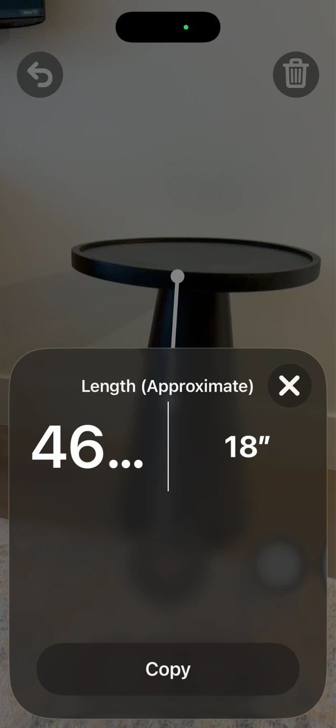 Black Pedestal Side Table - photo 3