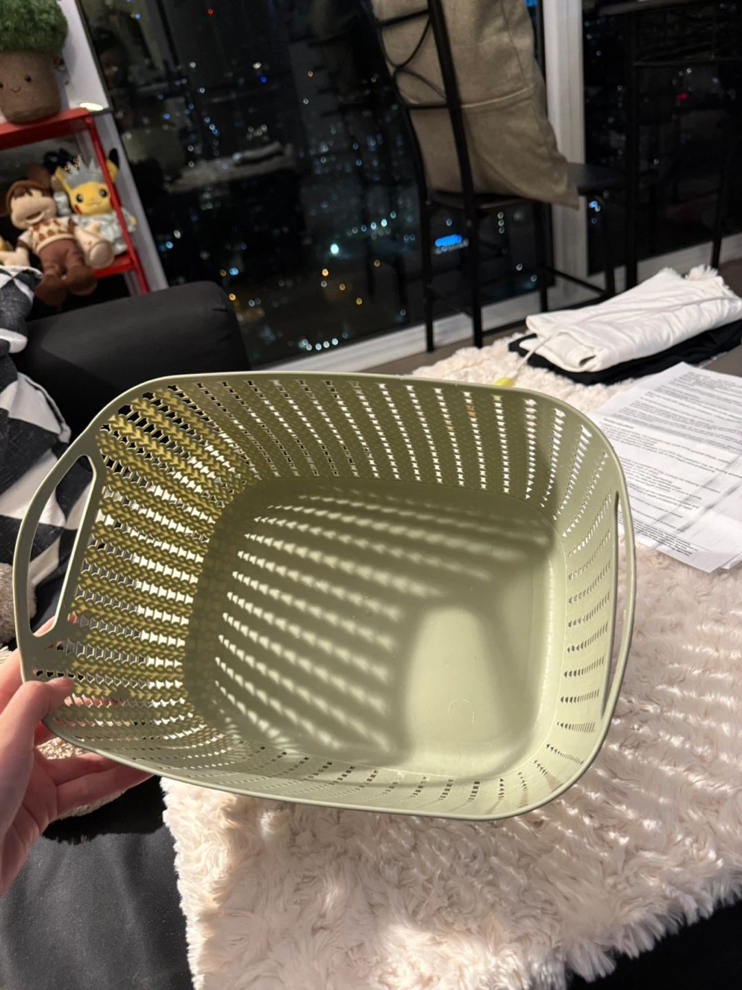 Light Green Woven Basket - photo 3