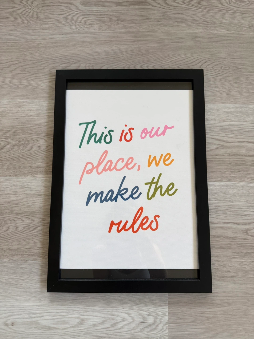 Framed wall art