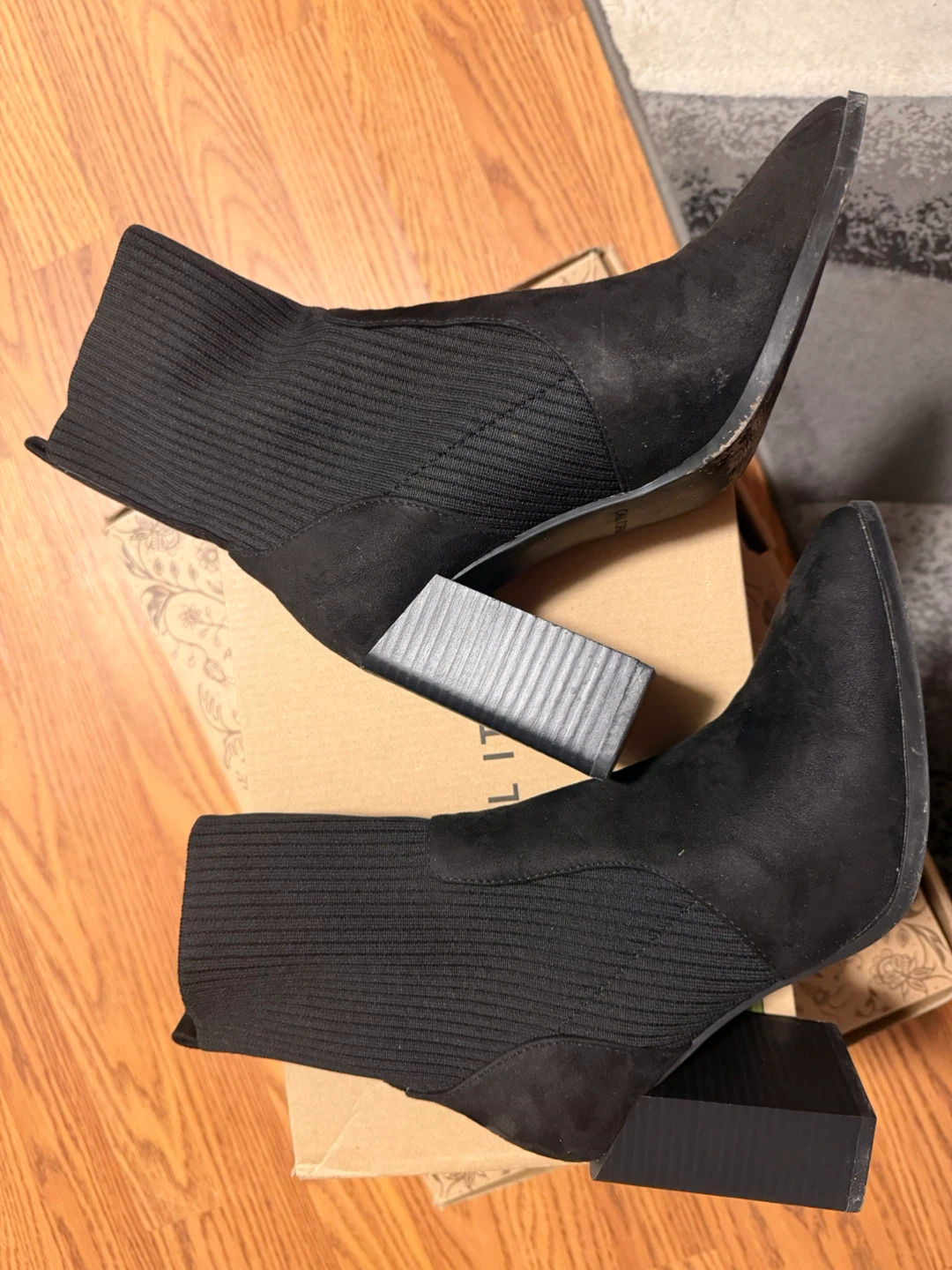 Call it Spring Black Sock Booties