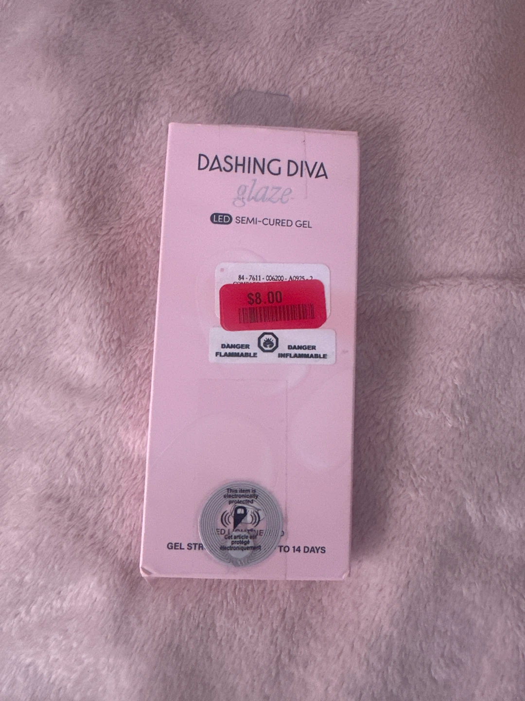 Dashing Diva Glaze LED Semi-Cured Gel Strips - Parisian Red