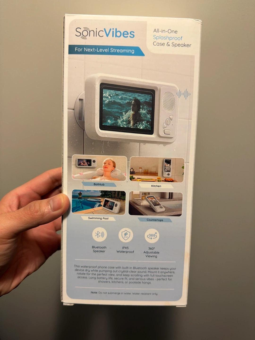 SonicVibes All-in-One Splashproof Case & Speaker - photo 2