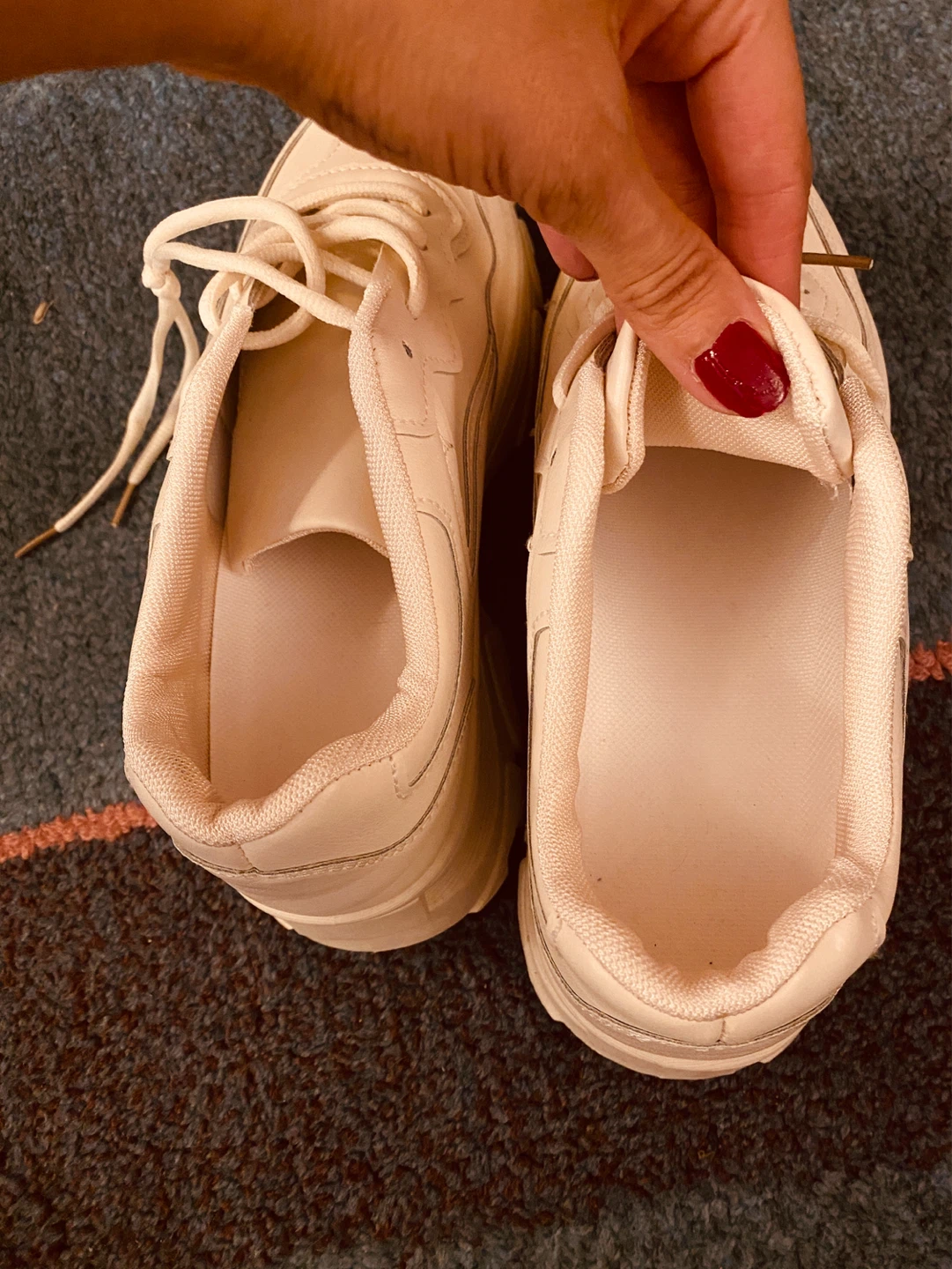 Cream Chunky Sneakers Size 42 - photo 5