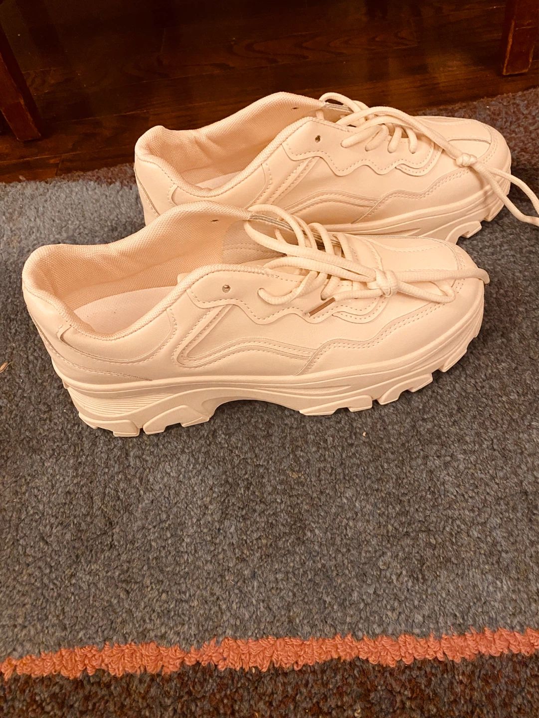 Cream Chunky Sneakers Size 42 - photo 2
