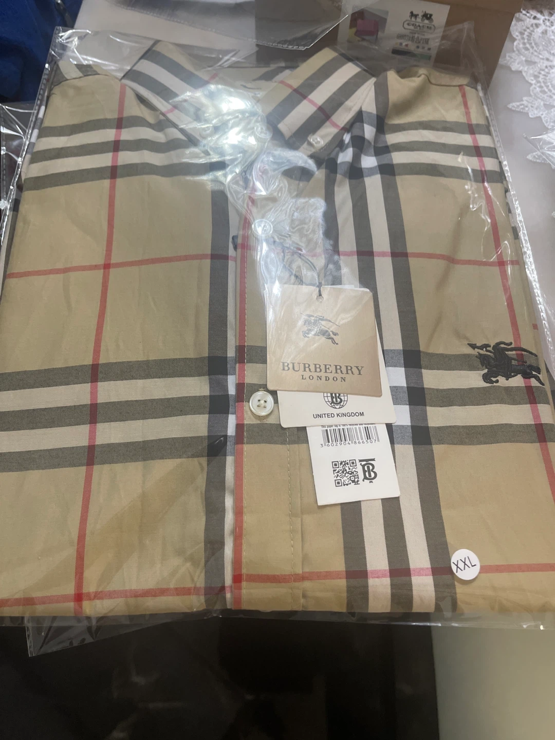 Burberry London Classic Plaid Button-Down Shirt