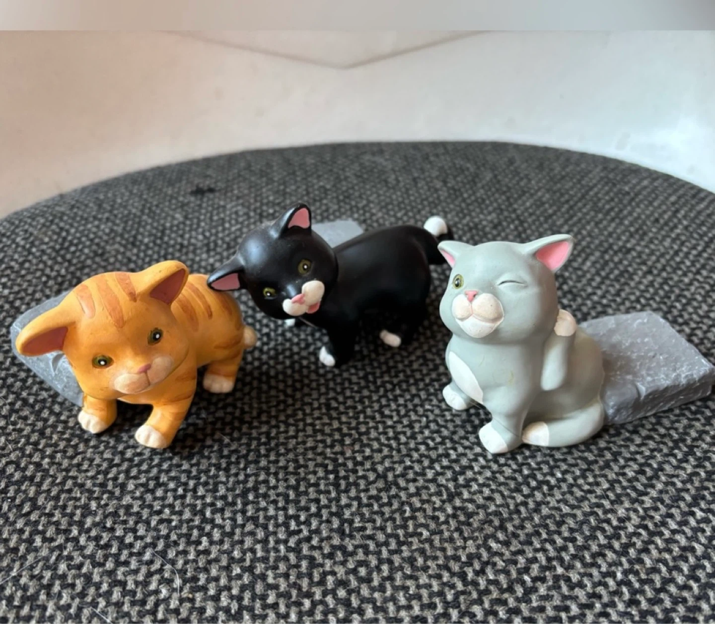 Set of 3 Cat Plant Pot Risers