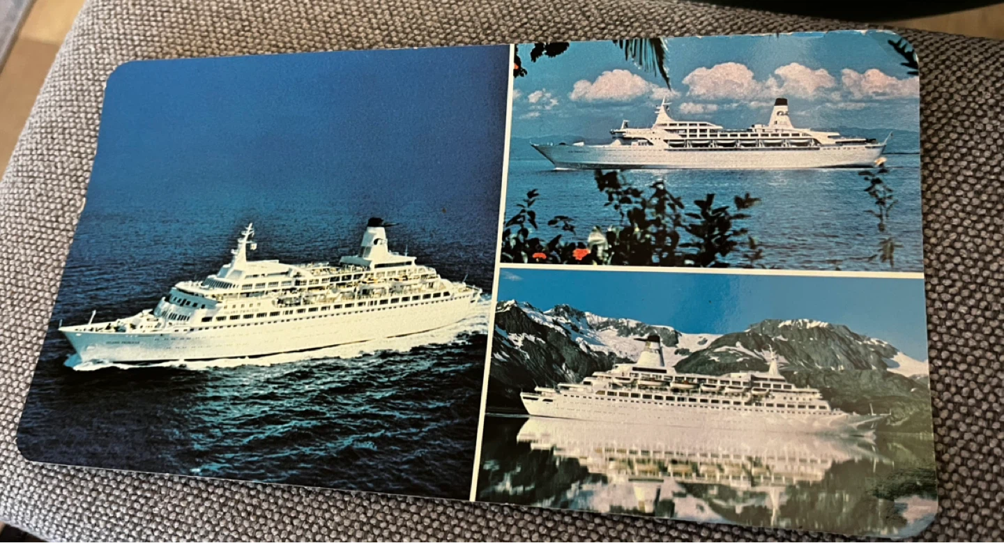 Princess Cruises Postcard - Island Princess, South Pacific