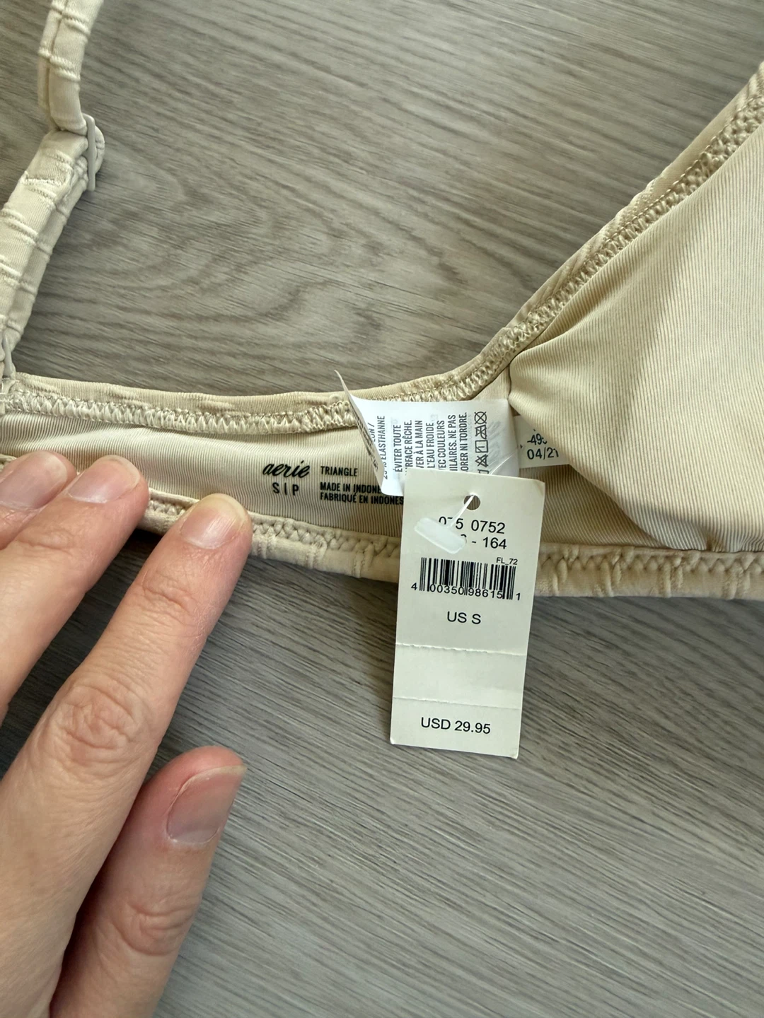 New with tags on Aerie small beige bikini top - photo 5