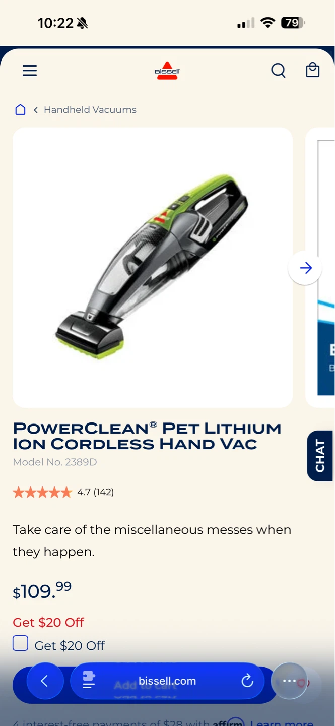 Bissell Pet Cordless Hand Vacuum - photo 3
