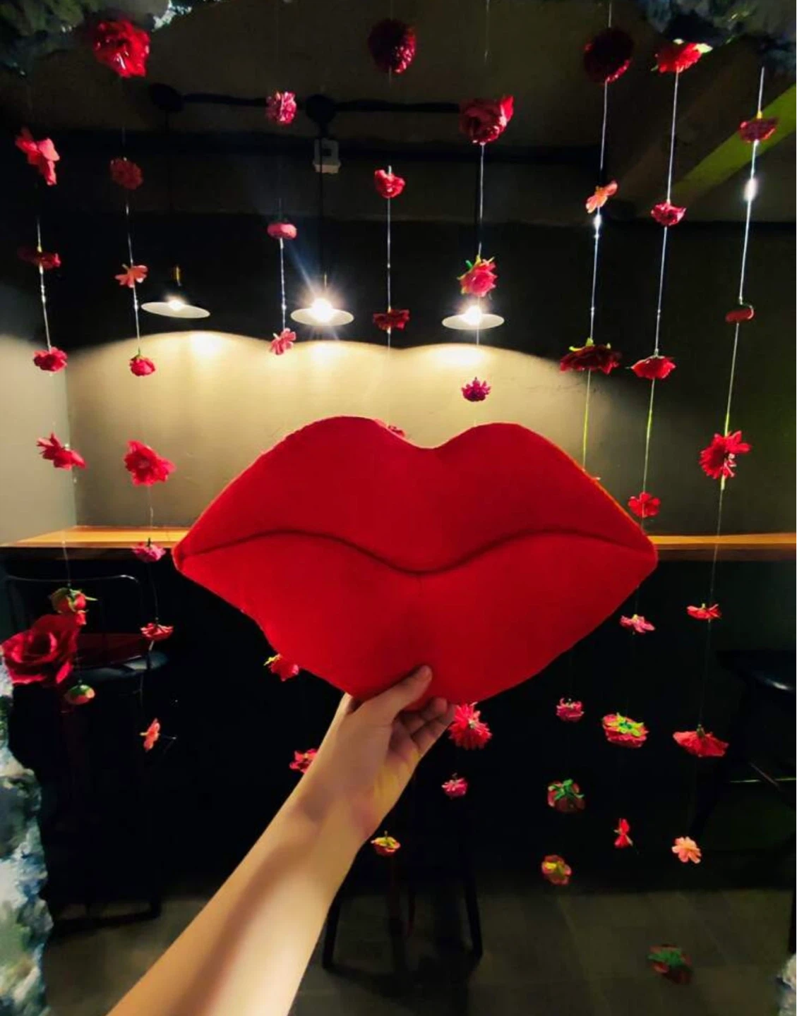Lip Shaped Plush Pillow - photo 2