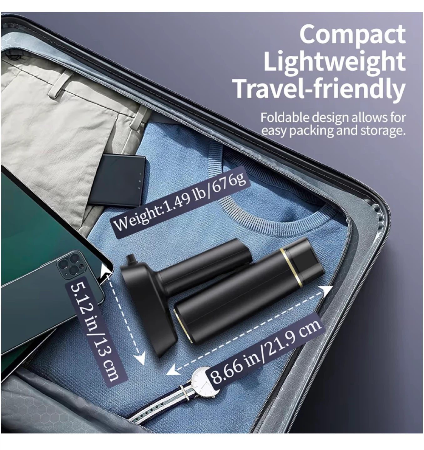 Brand New Dual Voltage(100~240V) Travel Steamer - photo 4