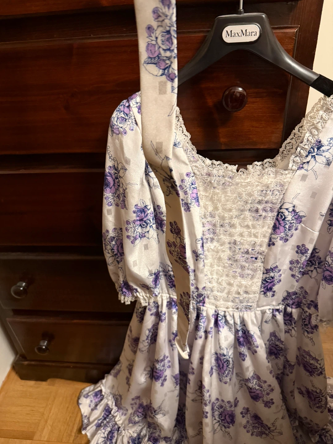 Purple white frilly dress - photo 5