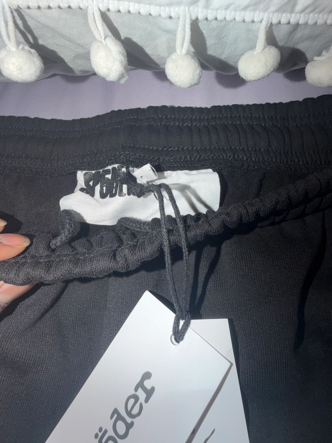 Sp5der p*nk v2 black rhinestone sweatpants - photo 5