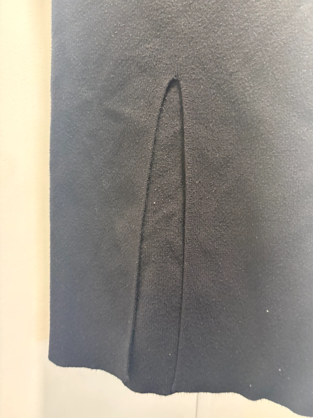 Black Knit Maxi Skirt with Slit - photo 5