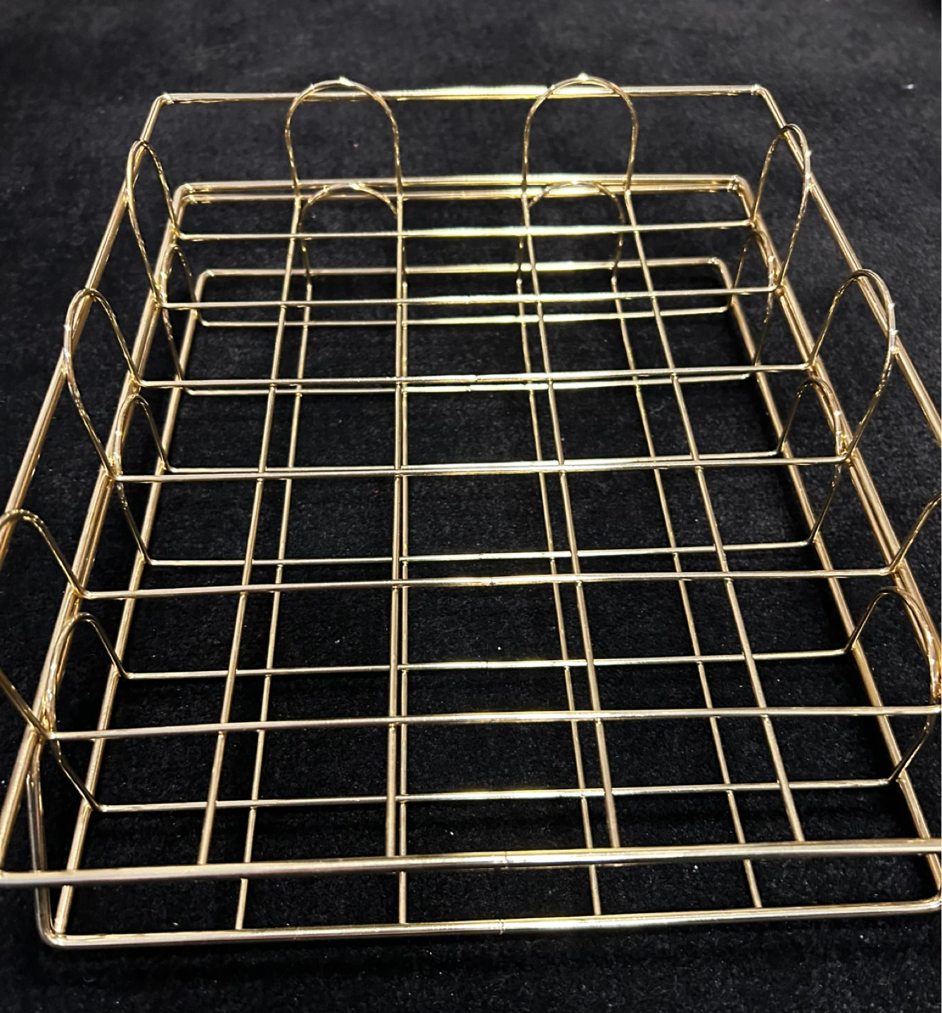 Gold Wire Desktop Organizer Set