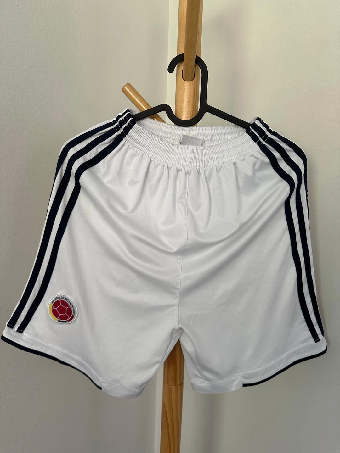 Adidas White Soccer Shorts with Colombia Crest - photo 2