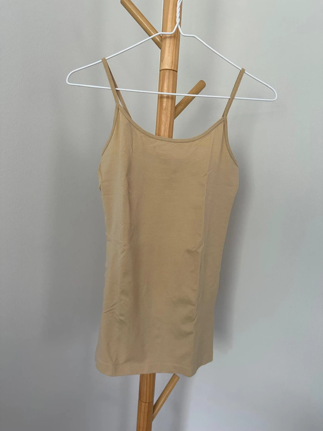 Shasa Beige Spaghetti Strap Camisole Tank Top
