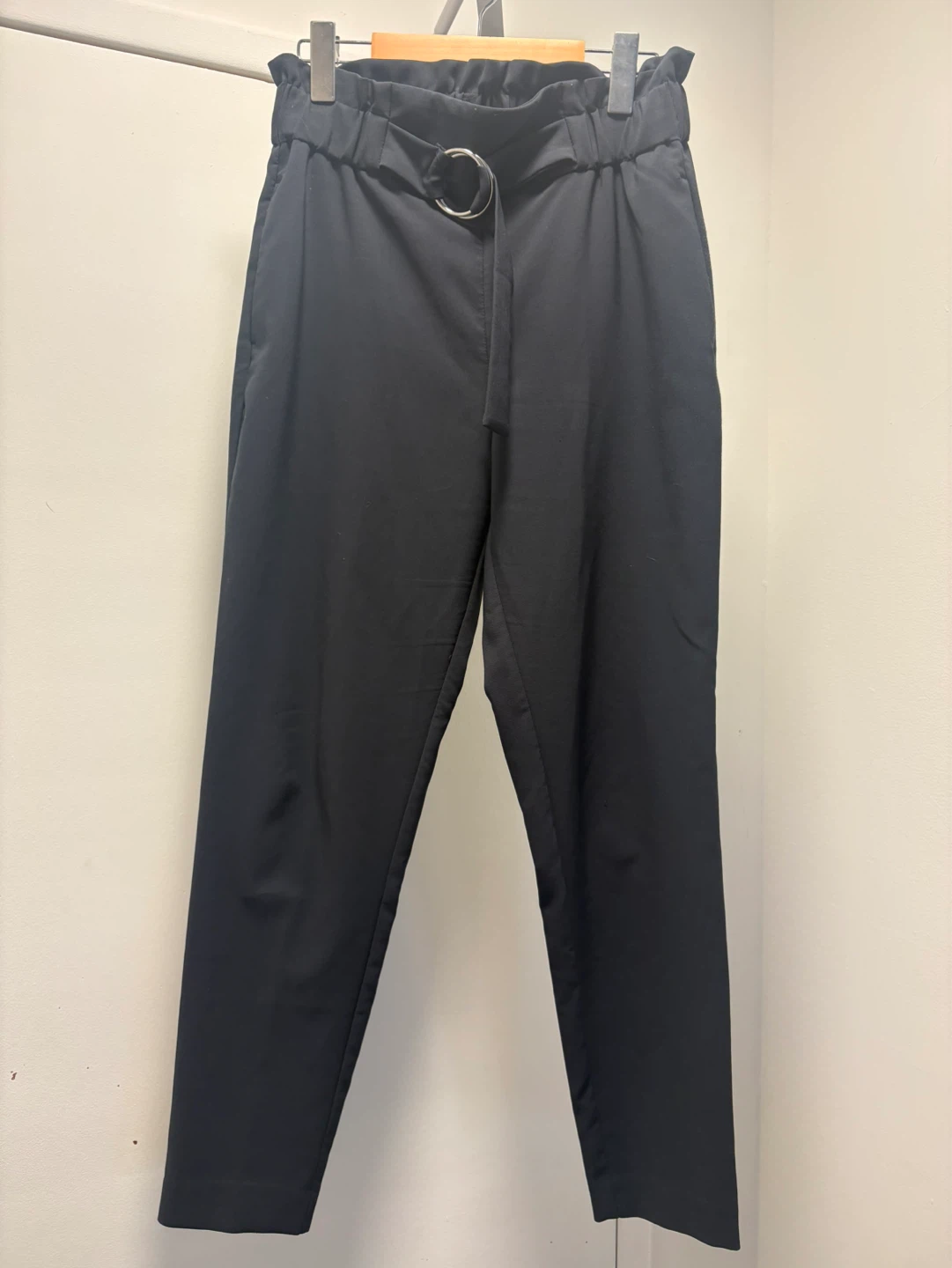 Dynamite Paperbag Waist Pants - Black, Size P/S