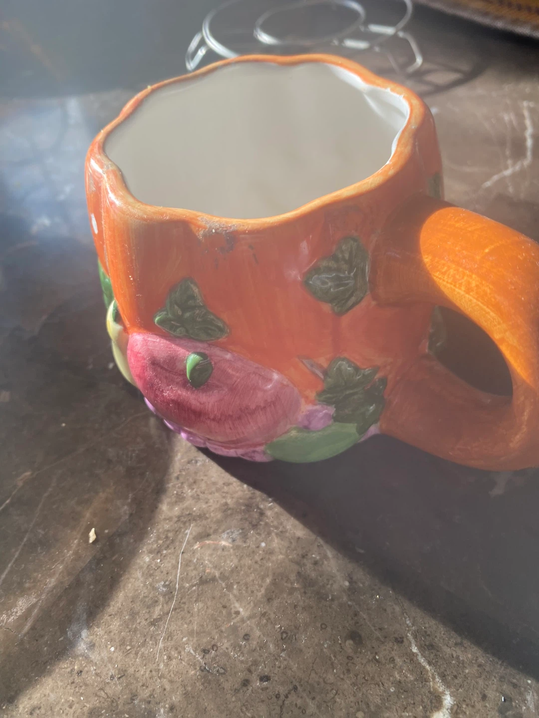Hand-painted Orange Fairy House Mug - photo 2