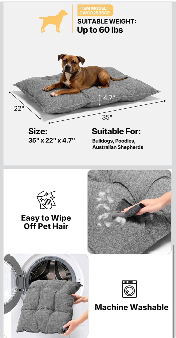 Indestructible Dog Bed - Medium Grey - photo 5