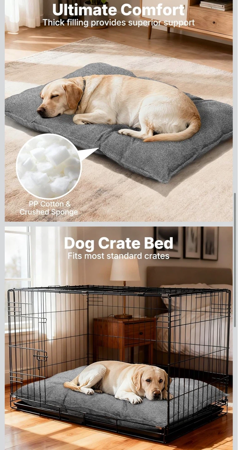 Indestructible Dog Bed - Medium Grey - photo 4