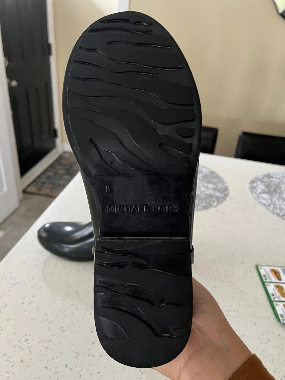 Michael Kors Women's Black Rubber Rain Boots Size 8 - photo 2
