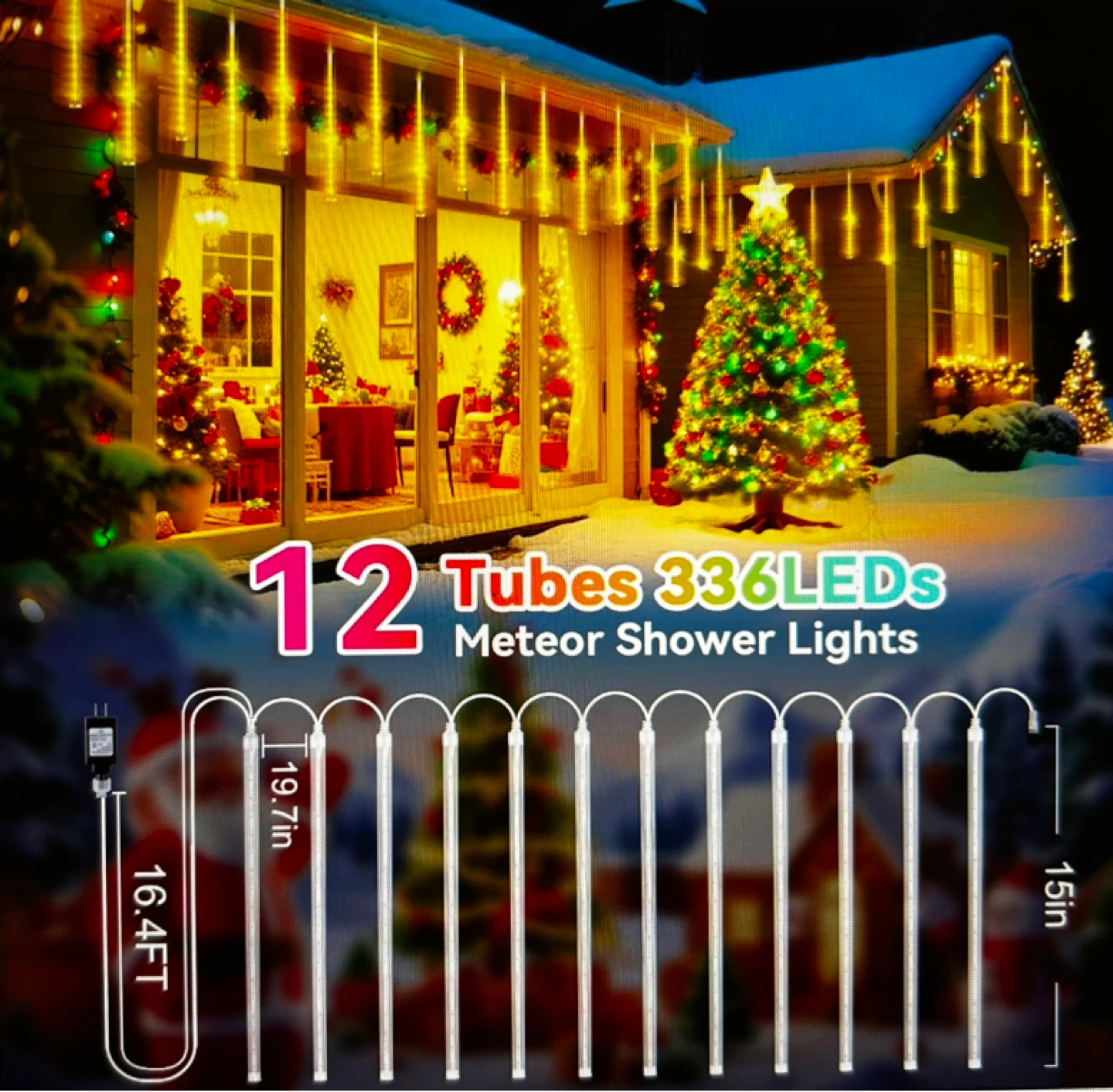 12 Tubes Meteor Shower Lights - photo 2