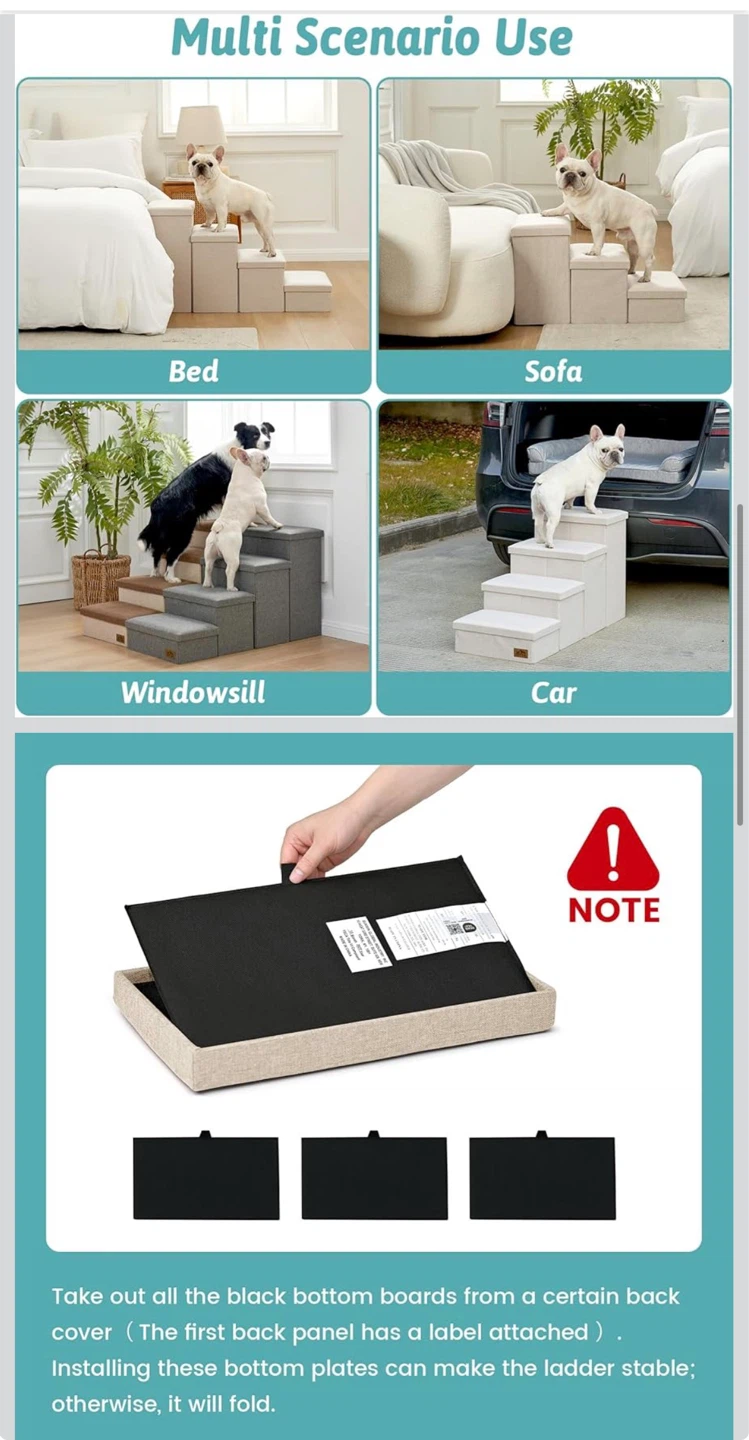 3-Step Pet Stairs for Dogs and Cats - photo 3