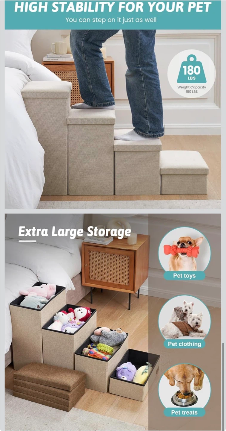3-Step Pet Stairs for Dogs and Cats - photo 5