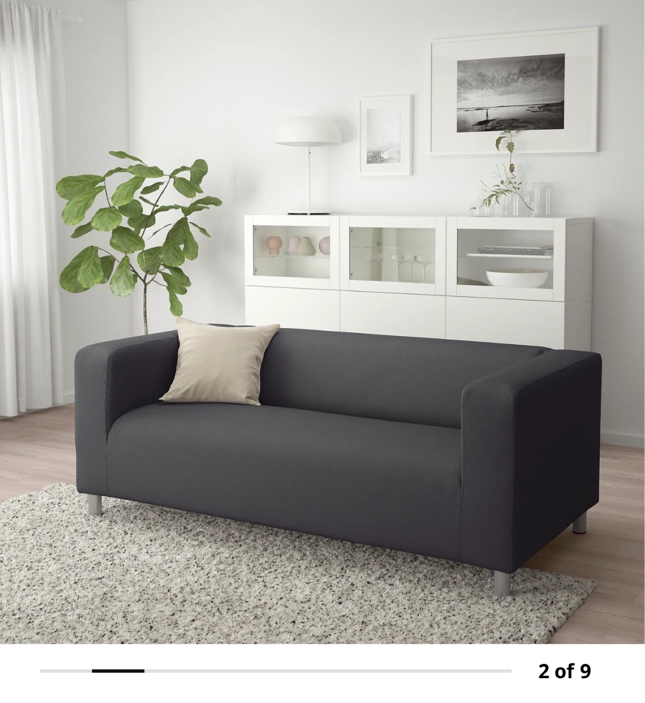 IKEA KLIPPAN Loveseat, Vissle Gray