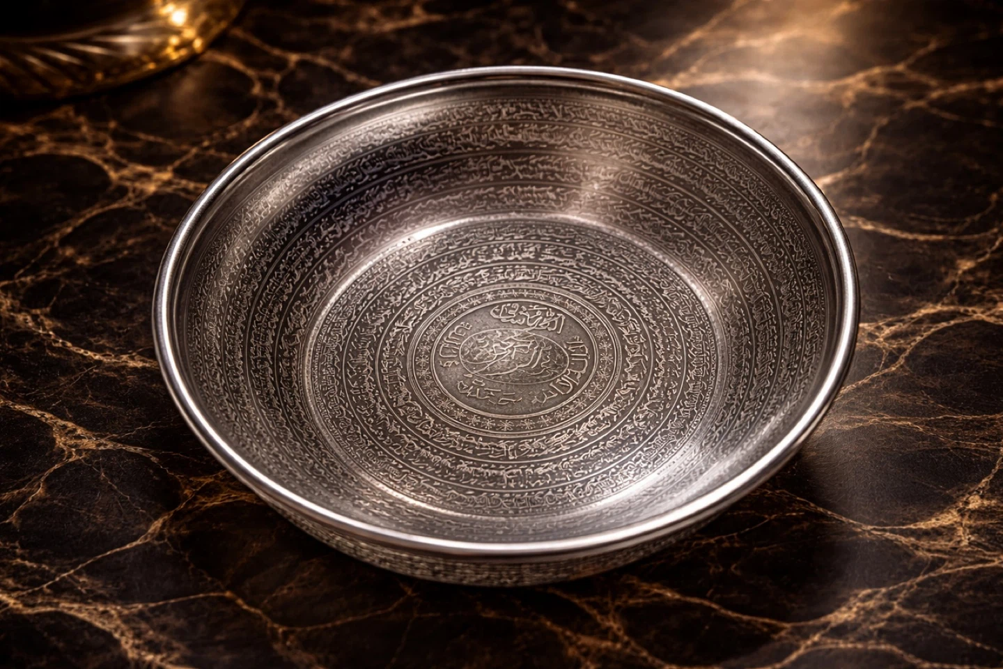 Islamic Shifa Healing Bowl – Quran Engraved Stainless Steel - photo 3