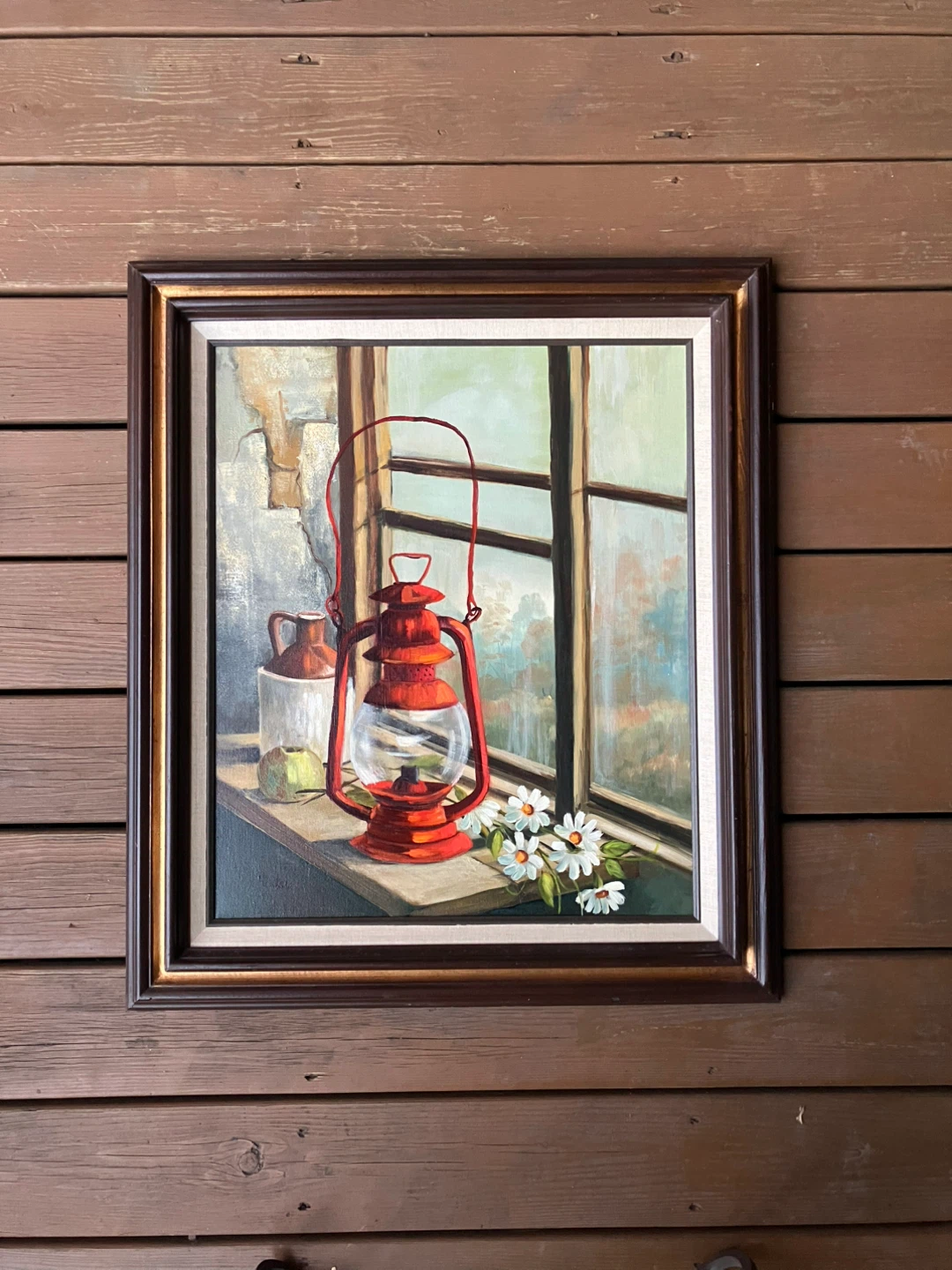 Vintage Framed Still Life Oil Painting - 27” x 31”